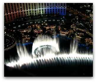 Bellagio Fountains in Las Vegas