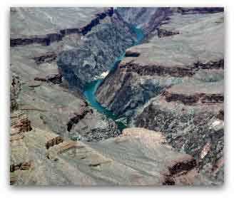 Grand Canyon and Colorado River from above