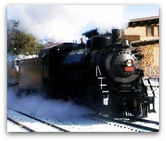 Grand Canyon train in winter