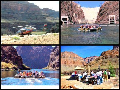 Grand Canyon Helicopter Tour With Colorado River Rafting helicopter rides over Grand Canyon With Colorado River Rafting