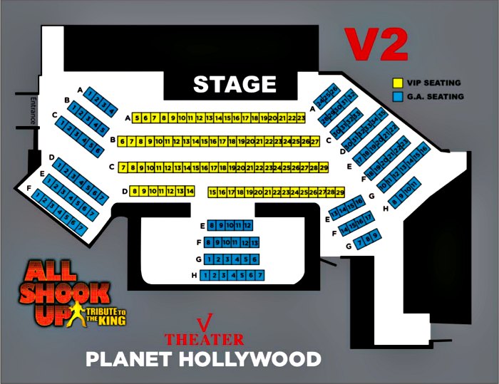 Planet Hollywood Theater Las Vegas Seating Chart