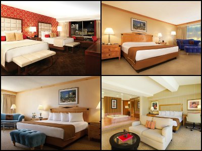 Rooms at Bally's Hotel in Las Vegas