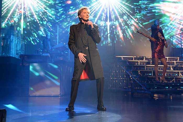 Barry Manilow performing in Las Vegas