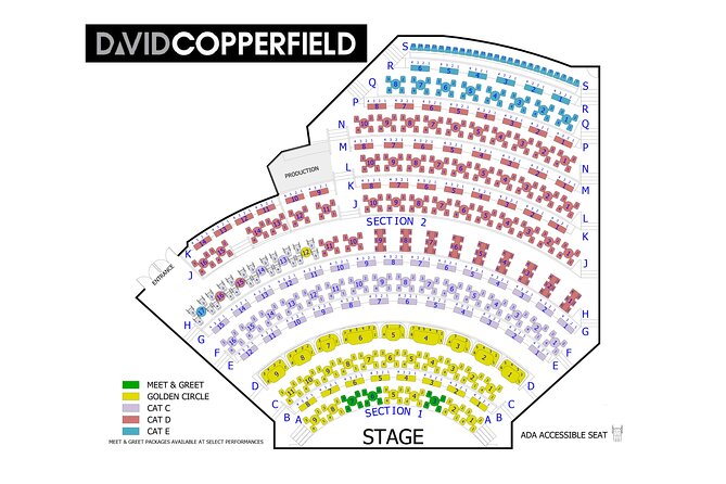 David Copperfield Las Vegas seating chart