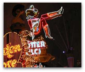 Glitter Gulch Las Vegas strip club sign