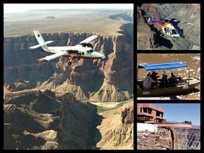 Grand Canyon flight tours From Las Vegas To West Rim with Helicopter and Boat