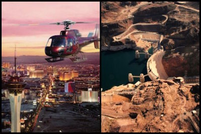 Hoover Dam and Las Vegas Strip twighlight helicopter tour
