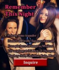 Las Vegas bachelorette party package Remember this night