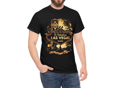 Las Vegas Souvenir T Shirt For Men