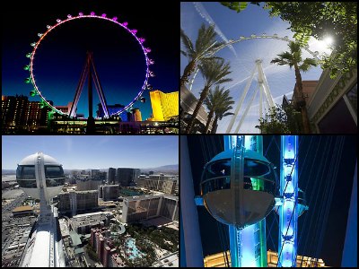 The High Roller Observation Wheel at the LINQ Hotel in Las Vegas