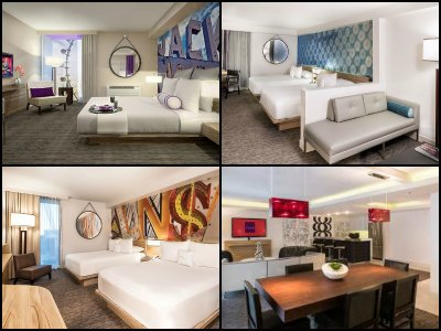 Rooms at the LINQ Hotel in Las Vegas