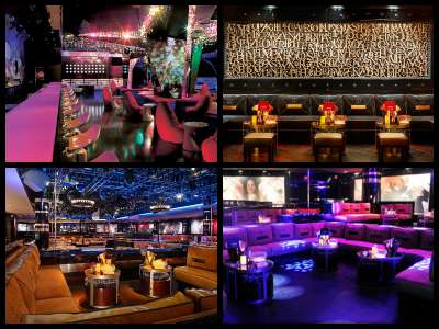 Nightlife at the Mirage Hotel in Las Vegas