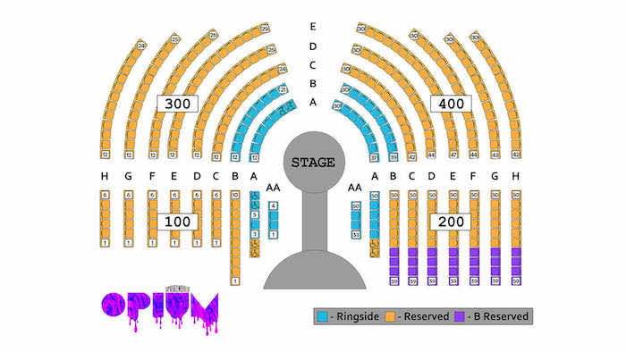 Cosmopolitan Concert Seating Chart