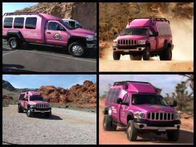 Pink Jeep tours in Las Vegas