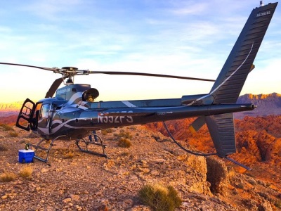 Grand Canyon Helicopter Flight with Sunset Valley of Fire Landing
