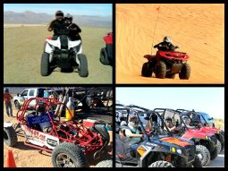 Riding ATV in Nevada desert near Las Vegas