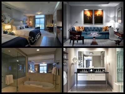 Rooms at the Cosmopolitan Hotel in Las Vegas