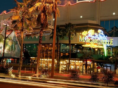 Nightlife at the Flamingo Hotel in Las Vegas