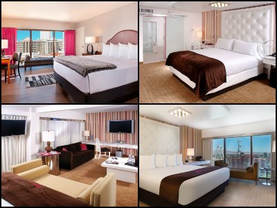 Rooms at the Flamingo Hotel in Las Vegas