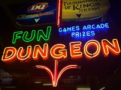 Fun Dungeon at Excalibur in Las vegas with Kids