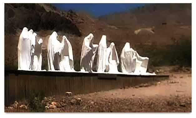 Goldwell Open Air Museum near the ghost town of Rhyolite