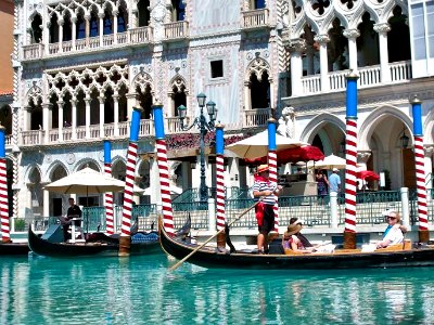 Gondola Rides at the Venetian Hotel in Las Vegas