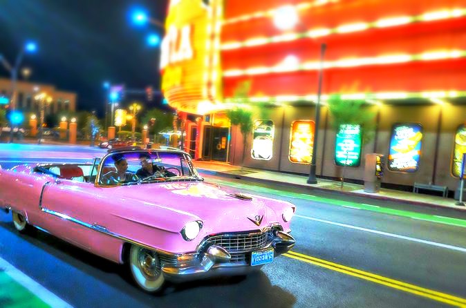 Las Vegas Night Tour with Elvis in Pink Cadillac Convertible