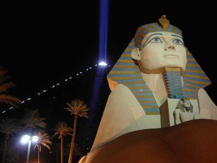 Sky Beam at Luxor hotel in Las Vegas