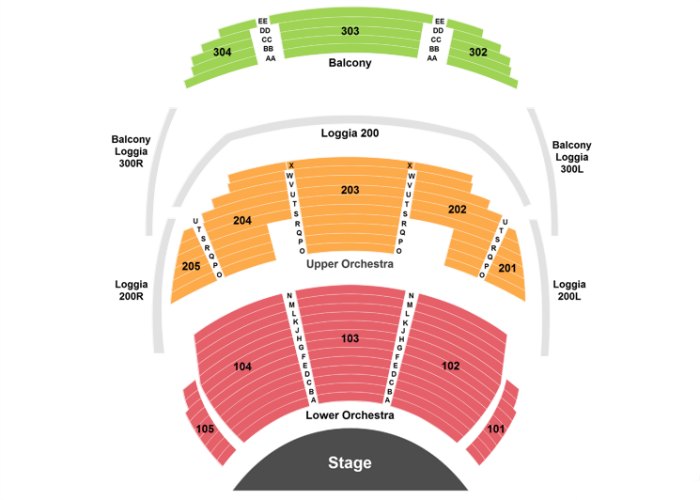 O by Cirque du Soleil Seating Chart