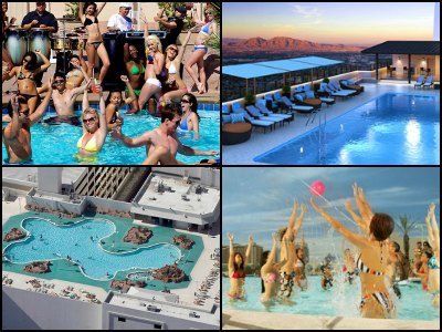 Pools in Stratosphere Hotel in Las Vegas