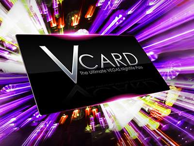 V card for Las Vegas night clubs