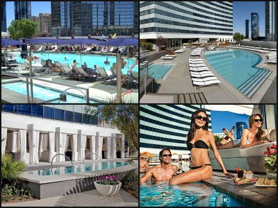 Pools at Vdara Hotel in Las Vegas
